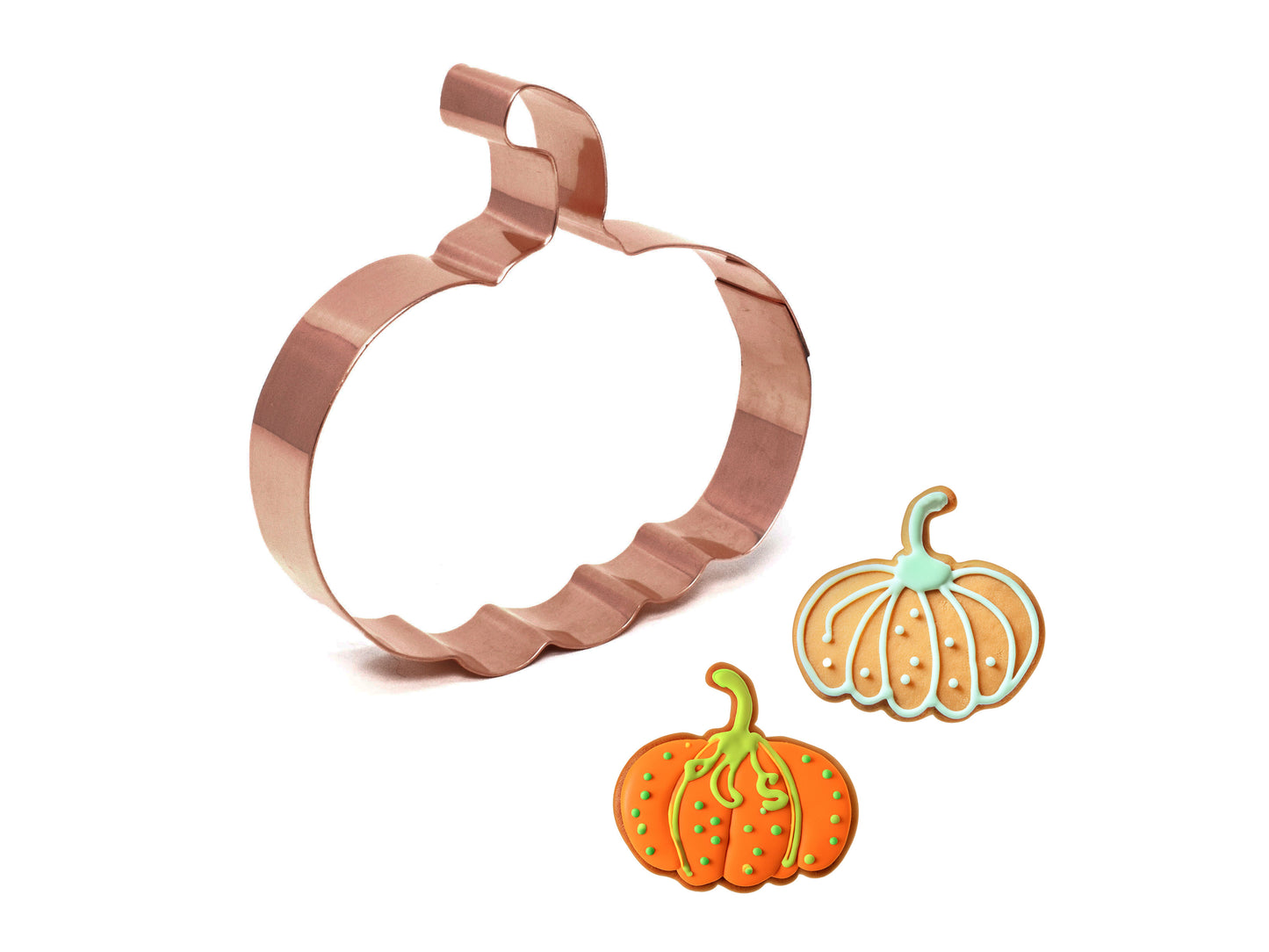 Rustic Pumpkin Thanksgiving Cookie Cutter, 4 x 3.75 inches