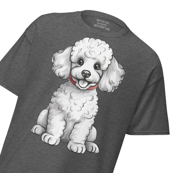 Sitting Poodle Unisex Classic T-Shirt