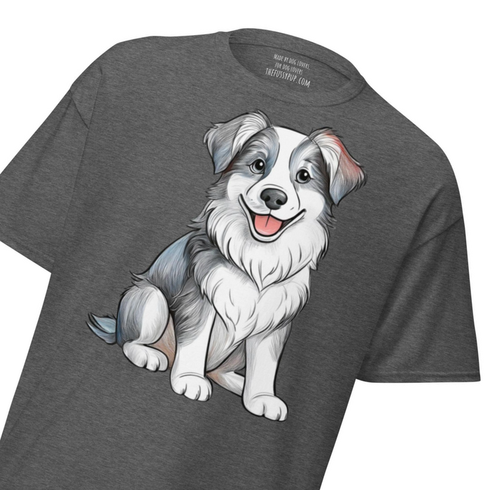 Sitting Australian Shepherd Unisex Classic T-Shirt