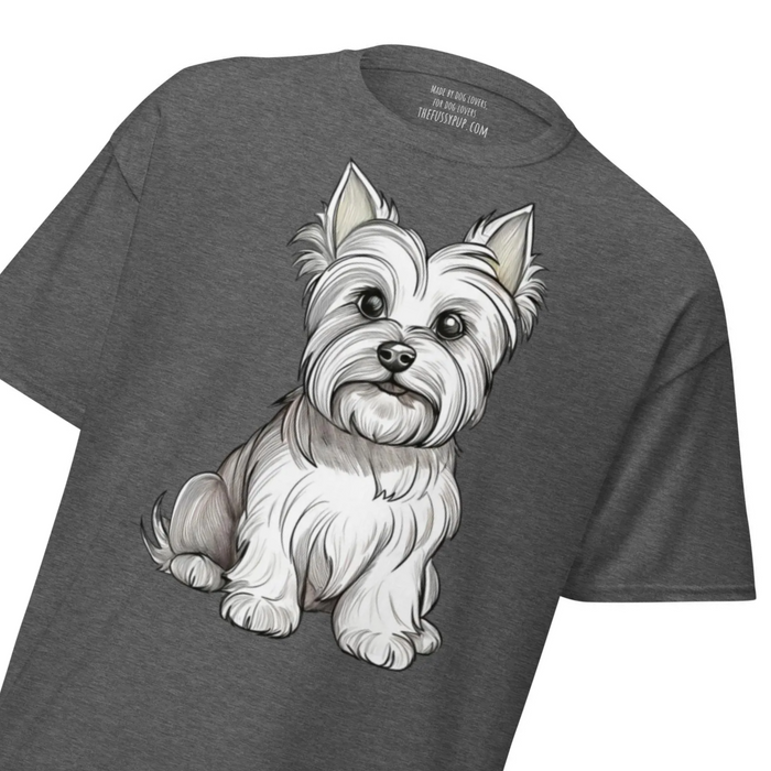 Sitting Yorkshire Terrier Unisex Classic T-Shirt