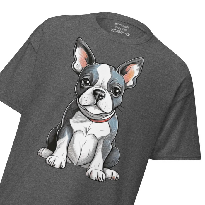 Sitting Boston Terrier Unisex Classic T-Shirt