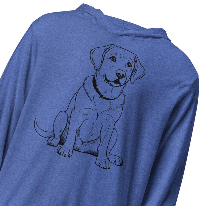 Labrador Retriever Hooded T-Shirt – Lightweight Long-Sleeve Dog Lover Hoodie, Lab Gift