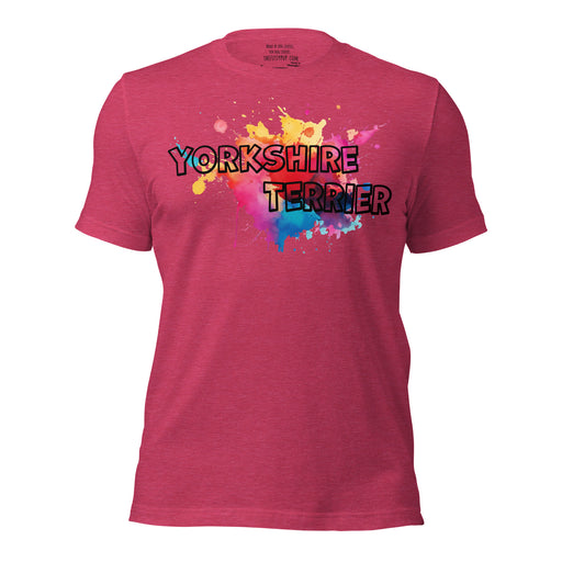 Yorkshire Terrier T-Shirt – Splash Design - The Fussy Pup - 