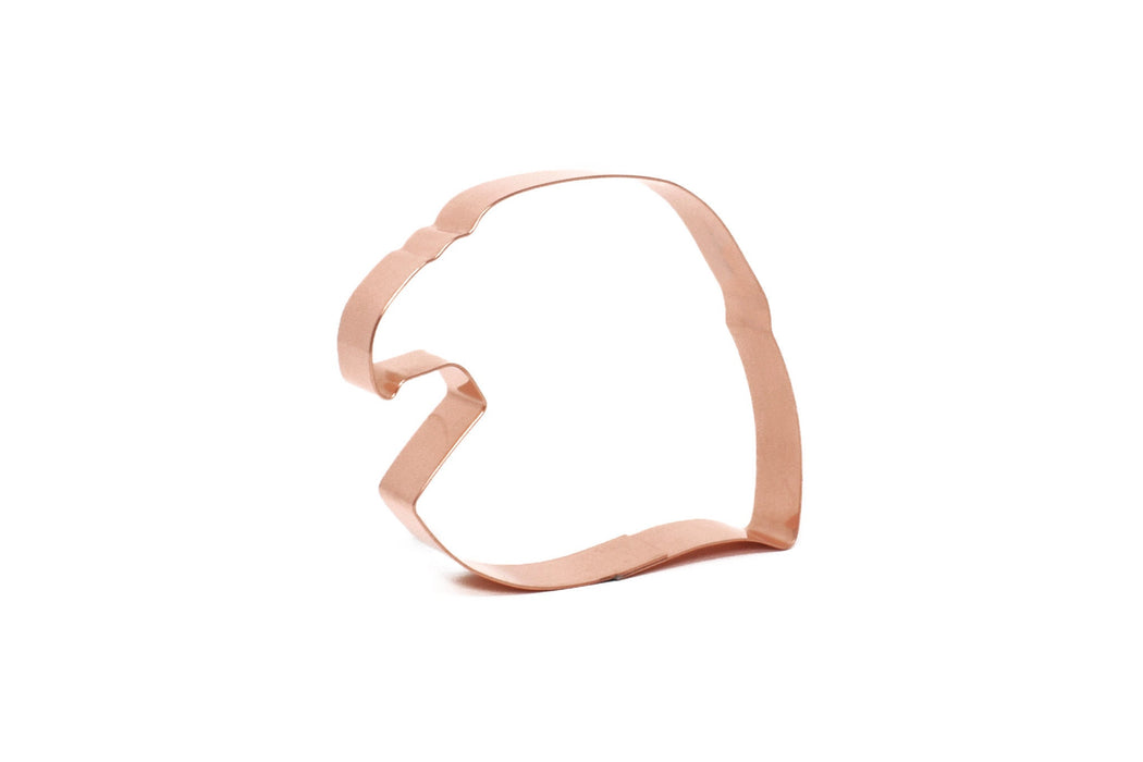 Copper Eagle Head Cookie Cutter - Bird Cookie Cutter, 4 x 3.5 inches, Made in USA