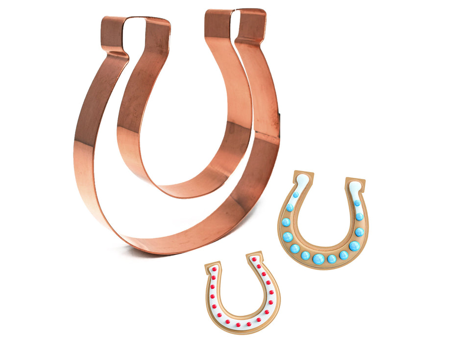Copper Horseshoe Cookie Cutter, Made in USA