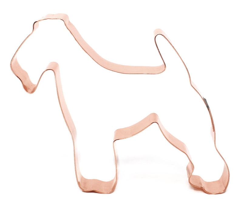 Copper Welsh Terrier Cookie Cutter, Dog Cookie Cutter, 4 inches, Made in USA