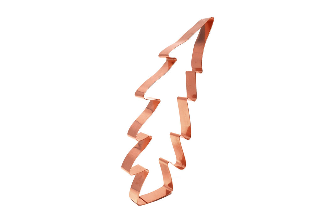 Big Copper Christmas Tree Cookie Cutter - Holiday Design (8 x 3.75 inches) - Made in USA