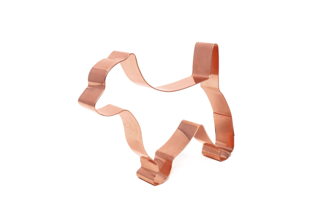 Copper West Highland Terrier Dog Cookie Cutter, 4.5 x 3.5 inches, Made in USA