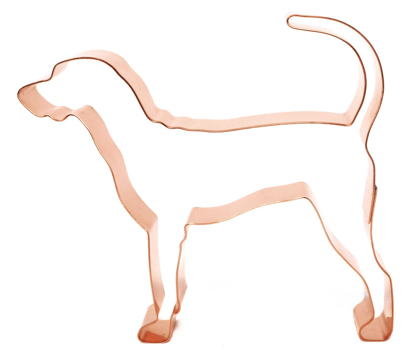Copper American English Coonhound Cookie Cutter - Dog Cookie Cutter, 4.5 inches, Made in USA