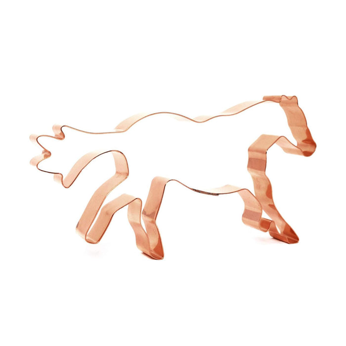 Copper Racehorse Cookie Cutter - Sports Cookie Cutter, 6.25 x 3.25 Inches, Made in USA
