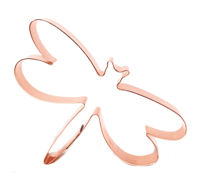 Copper Dragonfly Cookie Cutter, Insect Cookie Cutter, 5 x 3 inches, Made in USA