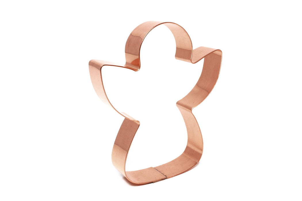 4 Inch Copper Angel Cookie Cutter - Religious Cookie Cutter, Made in USA