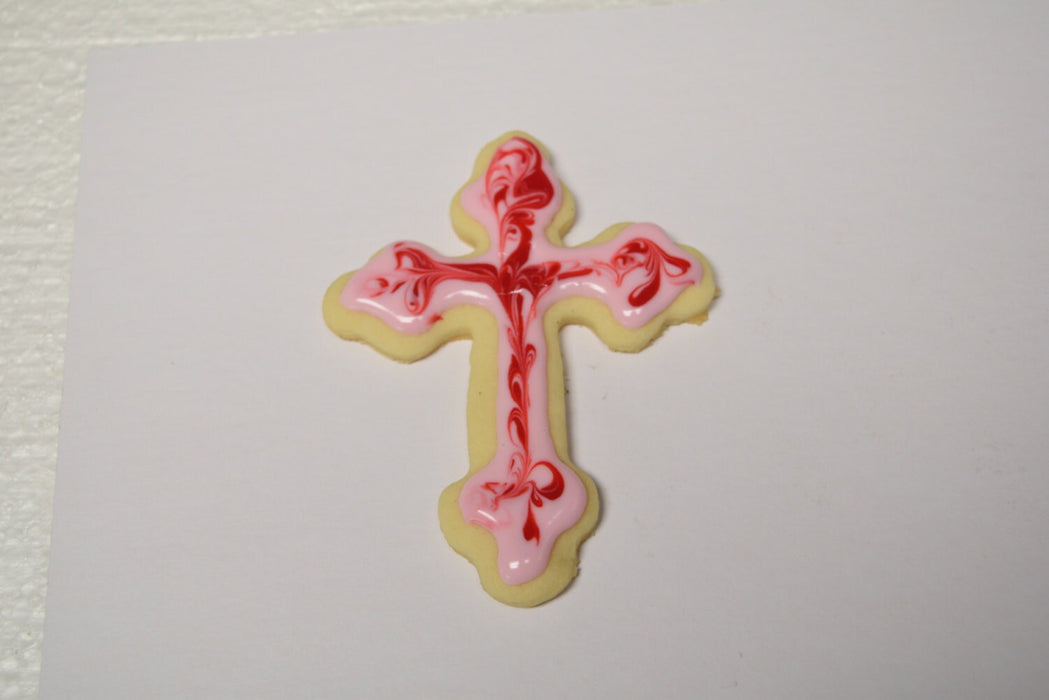 Copper St. Nicholas' Cross Cookie Cutter - Nature Design (4.5 x 3.5 inches) - Made in USA