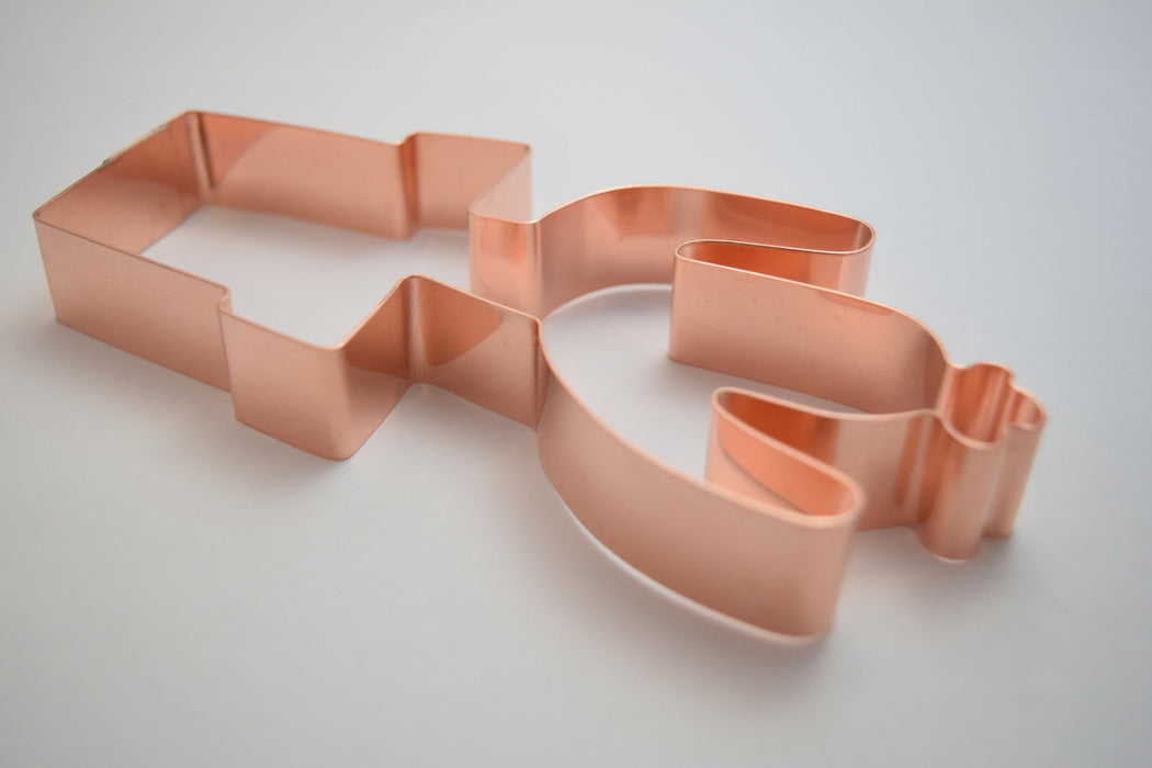 Copper Cactus Cookie Cutter, 5.75 x 2.75 inches, Made in USA