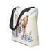 Chihuahua Tote Bag – Watercolor Chihuahua Canvas Bag, 15x15 with Black Handles - The Fussy Pup - 