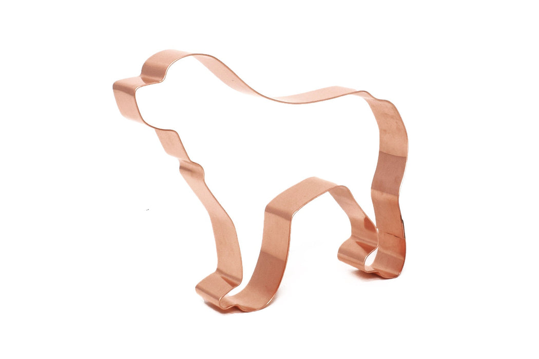 Copper Saint Bernard Cookie Cutter - Dog Cookie Cutter, 5 x 4 inches, Made in USA