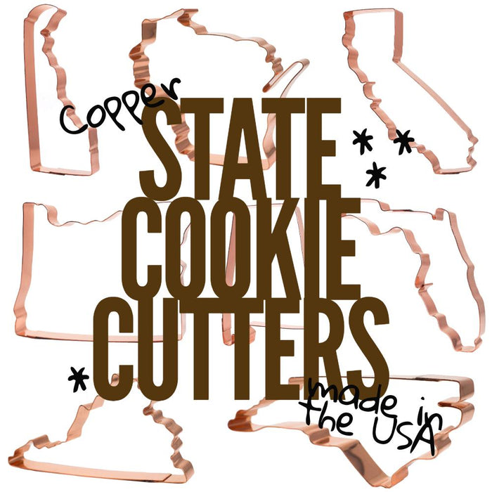 Handmade Copper State Cookie Cutter - USA Made – Choose Any U.S. State