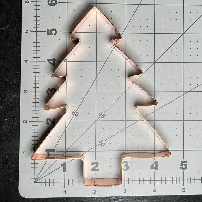 Big Copper Tree Cookie Cutter - Christmas Cookie Cutter, 5.75 x 4.5 Inches, Made in USA