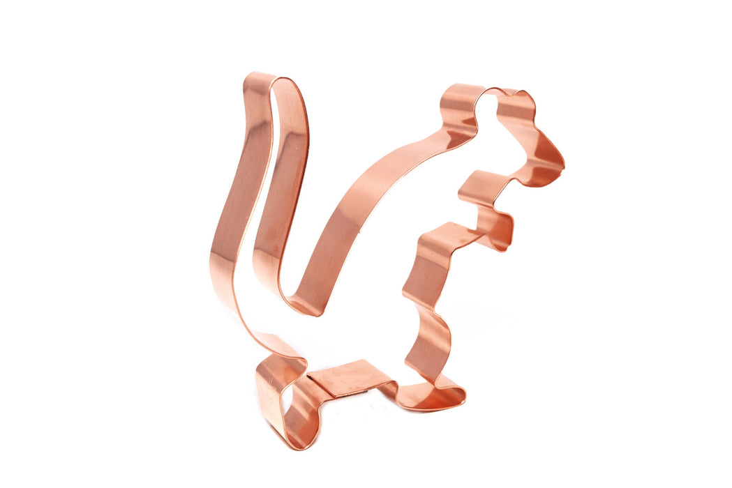 Copper Rat Cookie Cutter - Animal Design (4 x 3.75 inches) - Made in USA