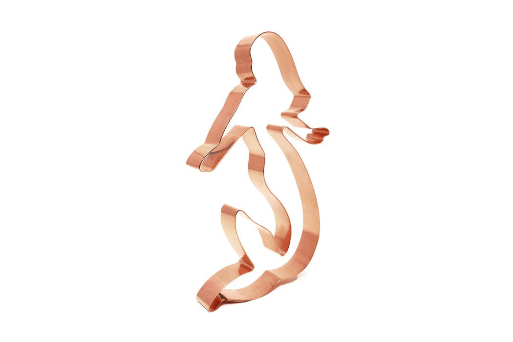 Big Copper Mermaid Cookie Cutter - Mermaid Cookie Cutter, 6.25 x 4.5 inches, Made in USA