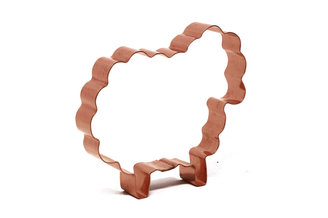 Copper Sheep Cookie Cutter - Animal Cookie Cutter, 3.75 x 3.5 Inches, Made in USA