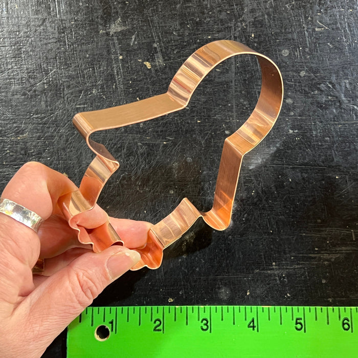Copper Penguin Cookie Cutter - Bird Cookie Cutter, 4.25 x 5 Inches, Made in USA