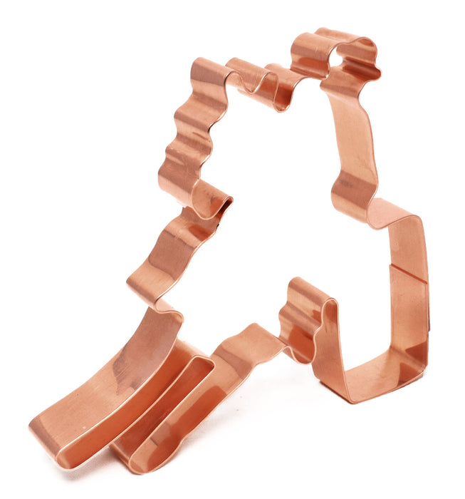 Copper Barrel Racer Cookie Cutter, 4.5 x 4.25 inches, Made in USA