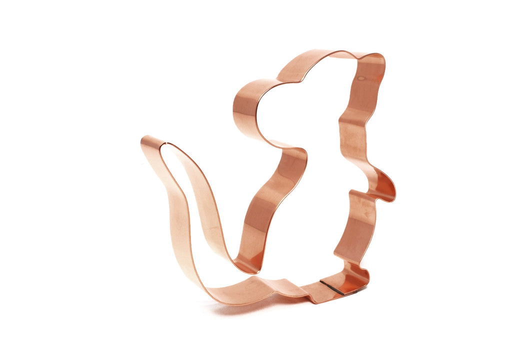 Copper Mouse Cookie Cutter - Animal Design (4 inches) - Made in USA