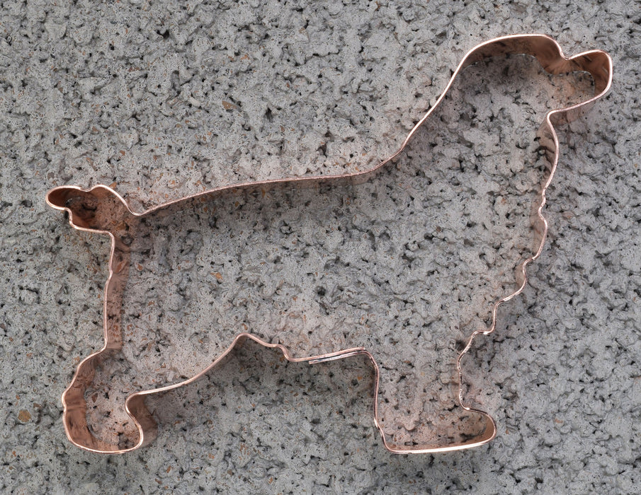 Copper Cocker Spaniel Cookie Cutter, Dog Cookie Cutter, 4.5 x 3.25 inches, Made in USA