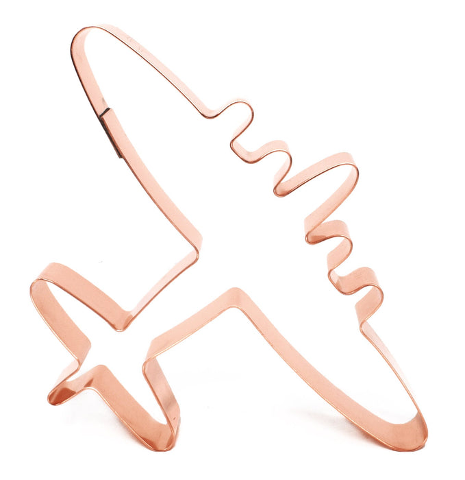 Copper B-17 Cookie Cutter, Airplane Cookie Cutter, 5.5 x 4.25 inches, Made in USA