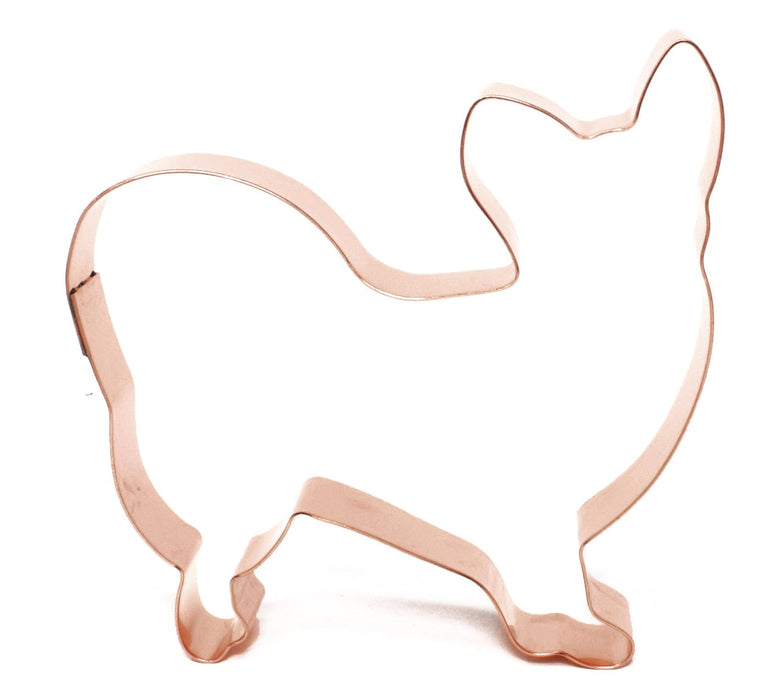 Copper Papillon Dog Cookie Cutter, 4.25 x 4 inches, Made in USA