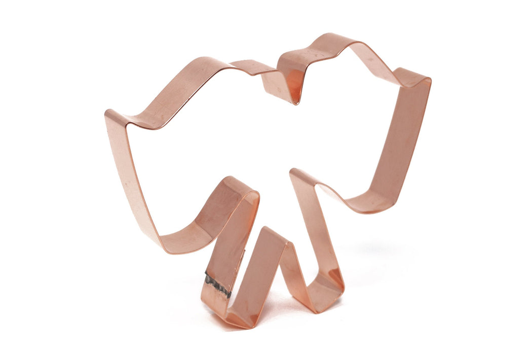Copper Crossed Flags Cookie Cutter, 5 x 4.25 inches, Made in USA