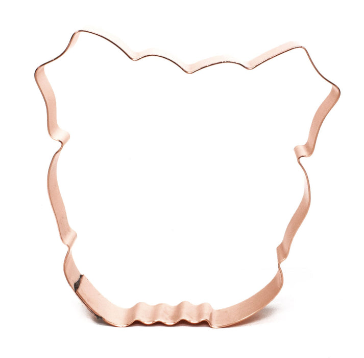 Copper Bulldog Cookie Cutter - Dog Cookie Cutter, 4 inches, Made in USA
