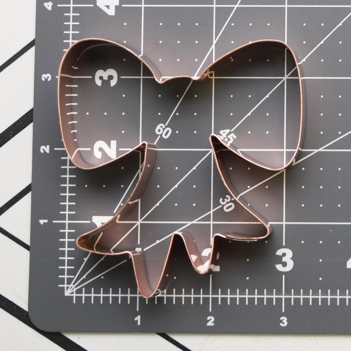 Copper Small Bow Cookie Cutter - Christmas Design (3.5 x 3.25 inches) - Made in USA