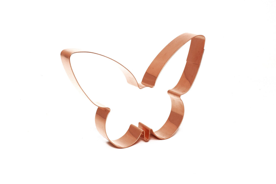 Copper Butterfly Cookie Cutter - Insect Cookie Cutter, 4.75 x 3.25 inches, Made in USA