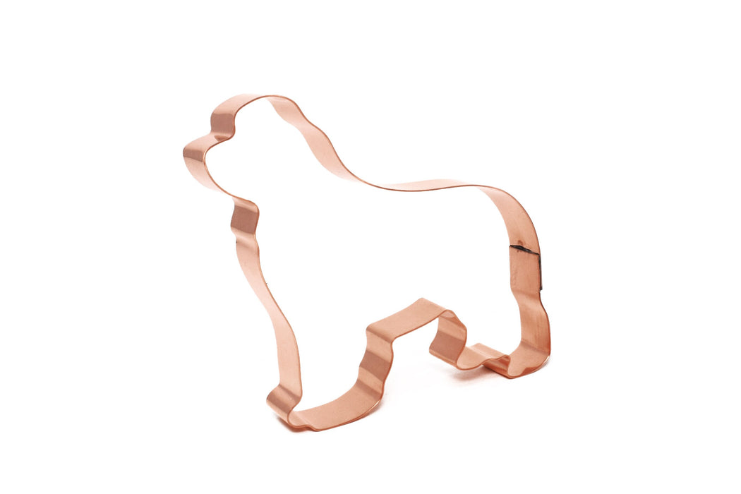 Copper Newfoundland Cookie Cutter - Dog Design (4.75 x 4.25 inches) - Made in USA