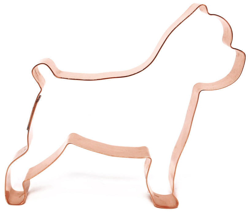 Copper Brussels Griffon Cookie Cutter - Dog Cookie Cutter, 4.5 x 4.25 inches, Made in USA