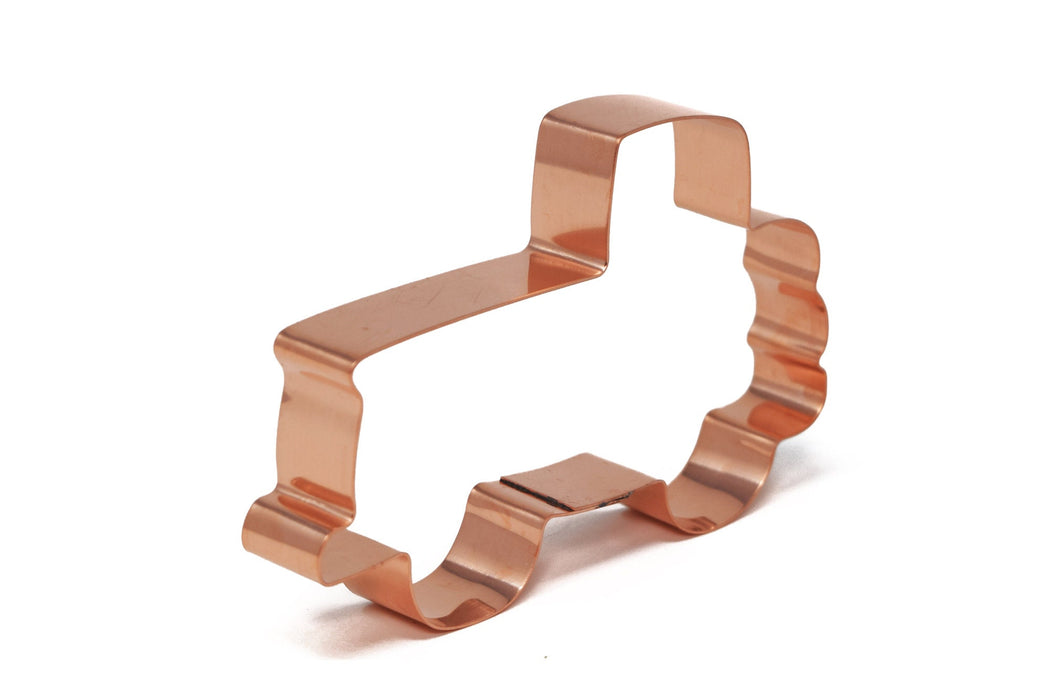 Copper Truck Cookie Cutter, Vehicle Cookie Cutter, 5.5 x 3.25 inches, Made in USA