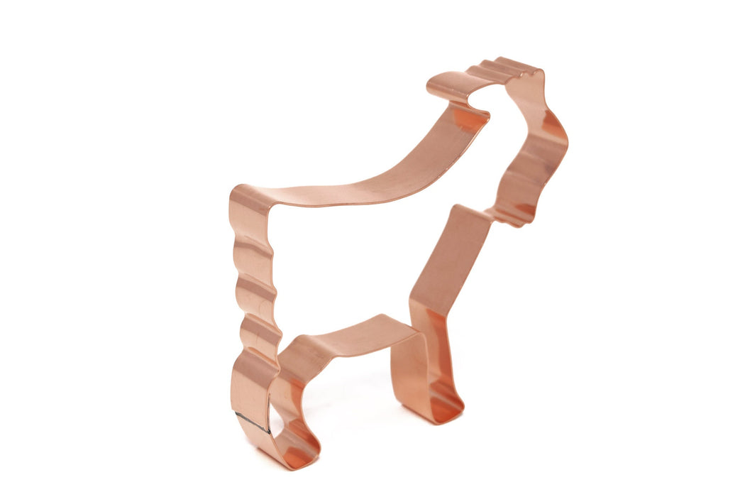 Copper Billy Goat Cookie Cutter, Animal Cookie Cutter, 4.25 x 4.25 inches, Made in USA
