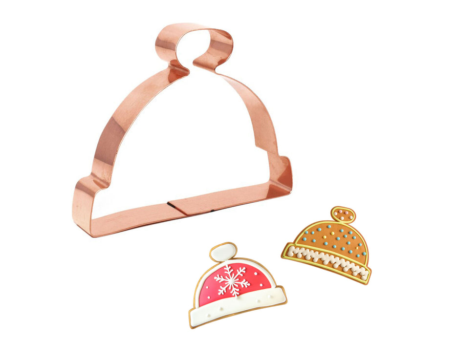 Stocking Cap Christmas Hat Cookie Cutter, 4.75 X 3.25 inches