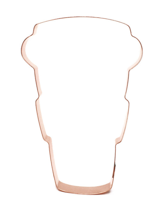 Copper To-Go Coffee Cup Cookie Cutter - Food Cookie Cutter, Made in USA