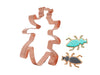 Cute Beetle Copper Cookie Cutter, 4.25 x 3.25 inches - The Fussy Pup - made in the USA.