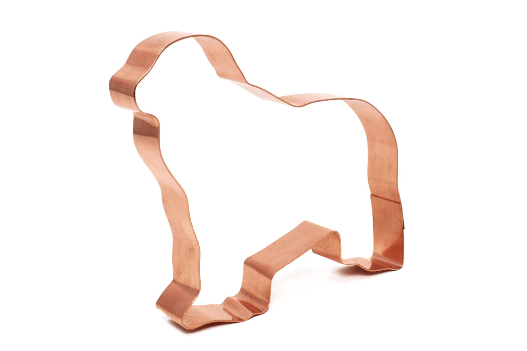Copper Old English Sheepdog Dog Cookie Cutter, 4.5 x 4 inches, Made in USA