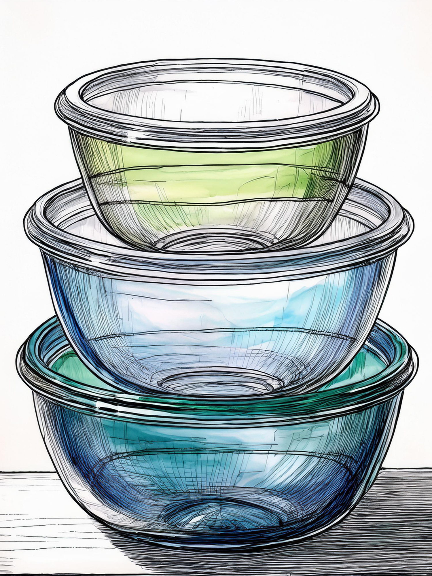 Pyrex Sculpted Glass Mixing Bowl Set: Versatile, Durable, and Space-Saving Kitchen Essentials