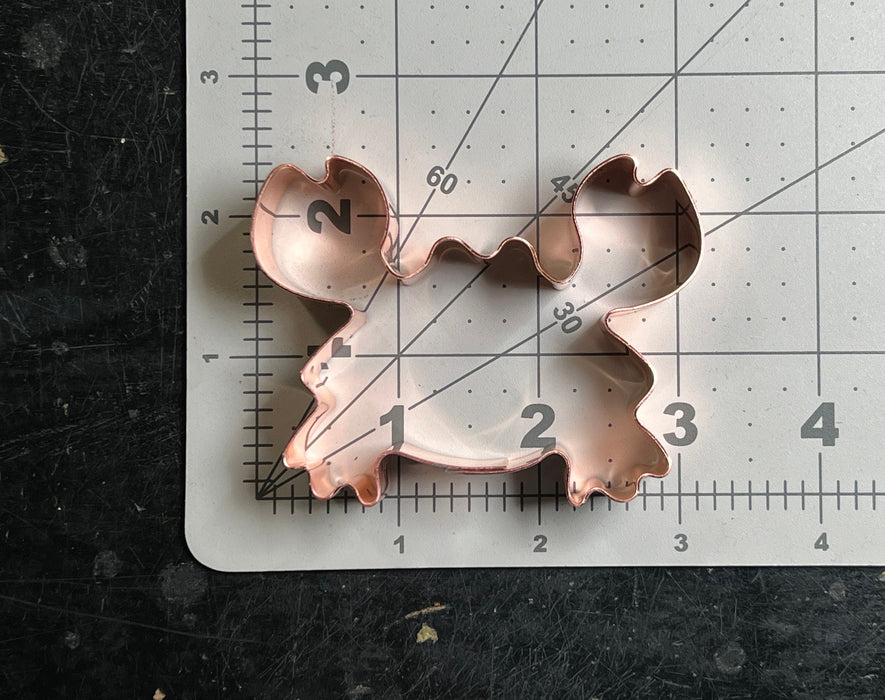 Small Copper Crab Cookie Cutter - Beach Cookie Cutter (2.25 x 3.25 inches) - Made in USA