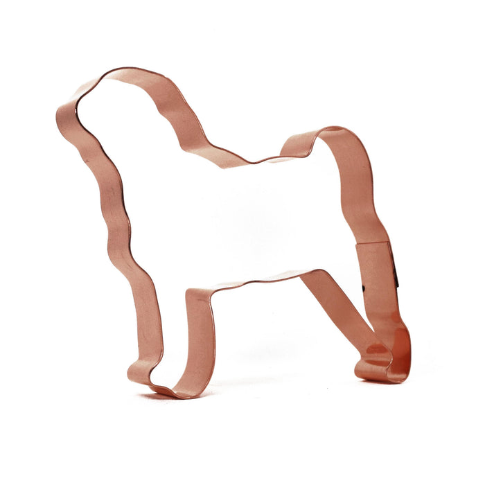 Copper Pug Cookie Cutter - Dog Breed Cookie Cutter, 4.5 x 4 Inches, Made in USA