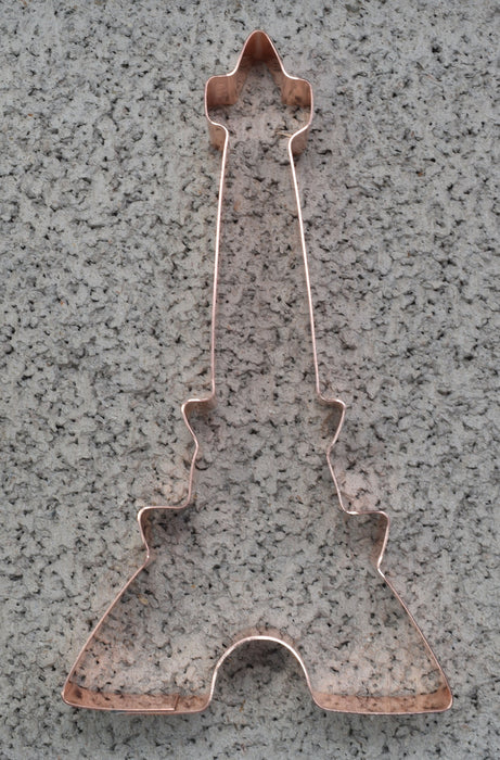 Copper Eiffel Tower Cookie Cutter - World Travel Design (6 x 3.25 inches) - Made in USA