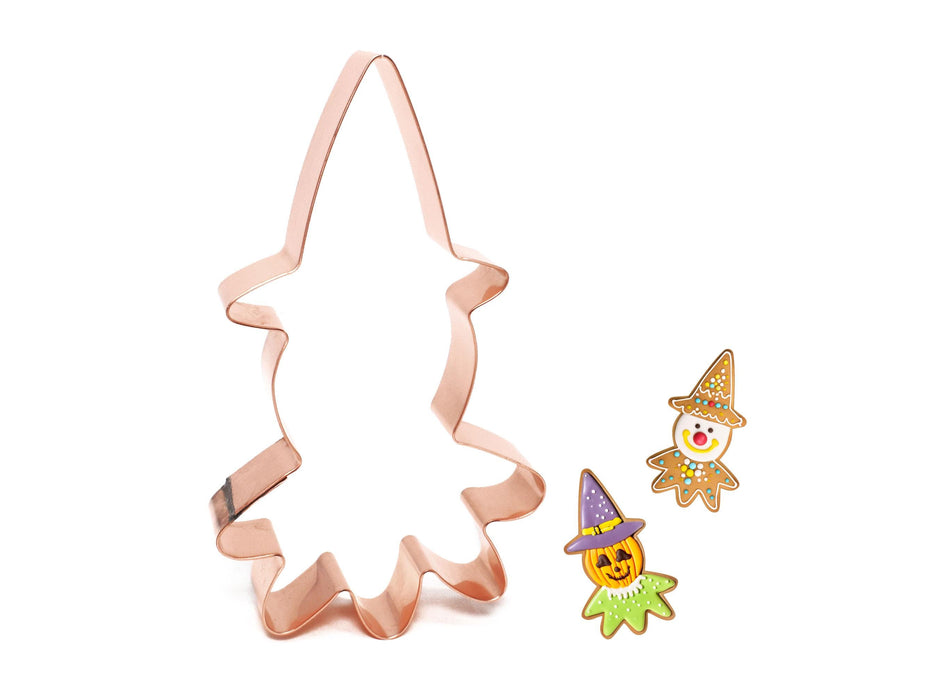 Copper Scarecrow Cookie Cutter - Halloween Cookie Cutter, 3 x 4.75 Inches, Made in USA