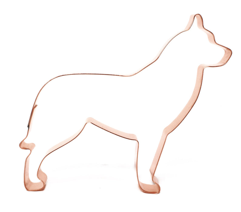Copper Siberian Husky Cookie Cutter, Dog Cookie Cutter 5 x 4.5 inches, Made in USA