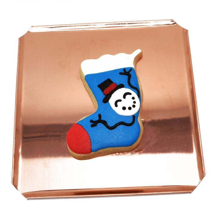Copper Stocking Cookie Cutter - Christmas Cookie Cutter, 2.75 x 3.75 inches, Made in USA